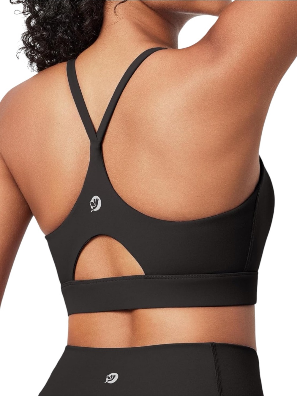 IUGA Black Y-Back Sports Bra NWT Large Buttery Soft Removable Pads - Picture 2 of 13